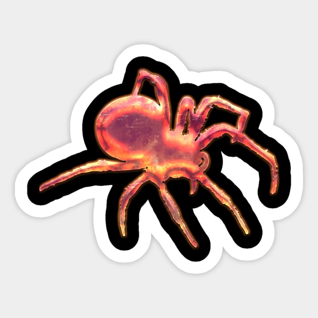 Sunset Spider Sticker by chelbi_mar